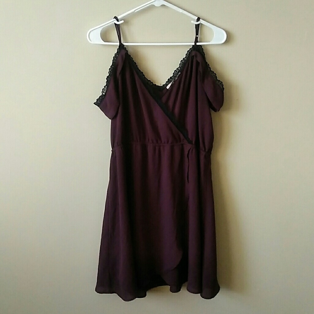 Forever 21 Purple Off the Shoulder Dress